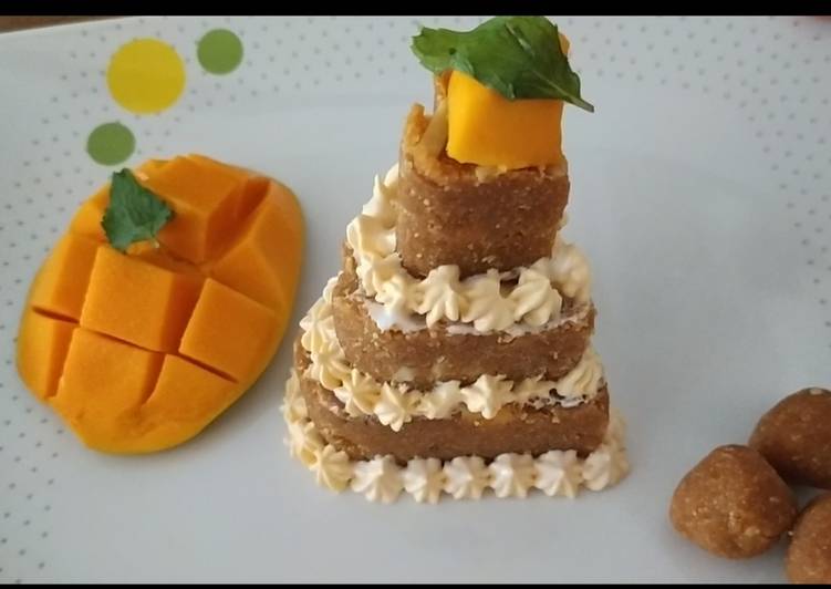 Simple Way to Prepare Super Quick Homemade Mango Ladoo Cake