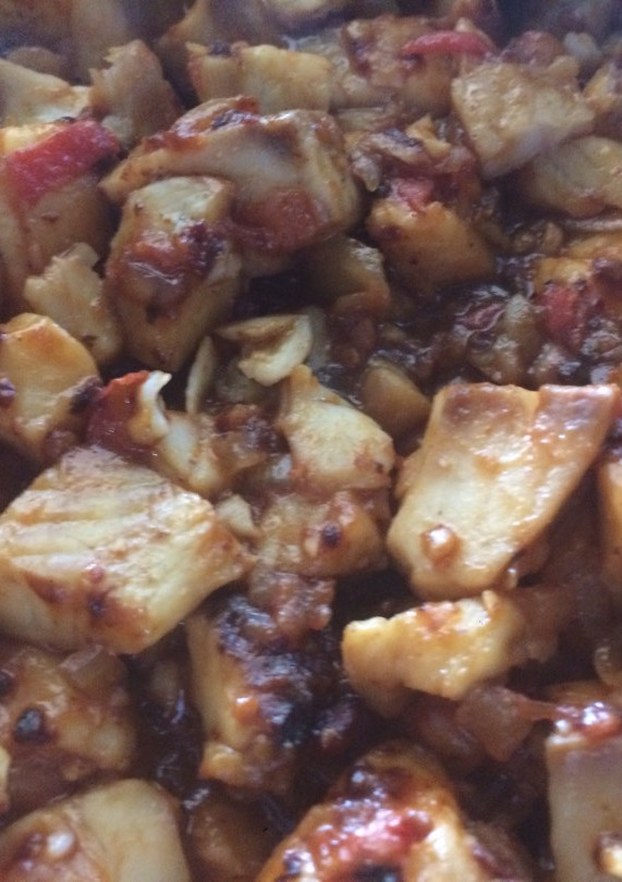 Una foto de Filete de pescado con chipotle seco