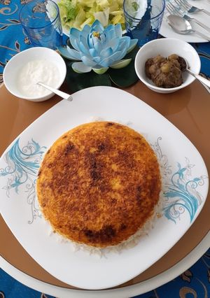 عکسی از دستور ته چین با فیله مرغ