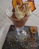 Helado de plátano y chocolate light con thermomix