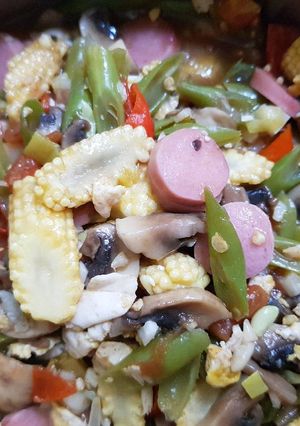 Foto resep Tumis buncis putren jamur