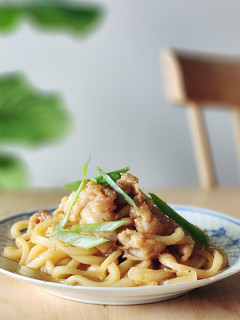 A picture of Miso Pork Yaki Udon: Lunch or Bento.