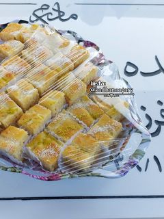 عکسی از دستور کیک بسبوسه خیرات روز مادر💔