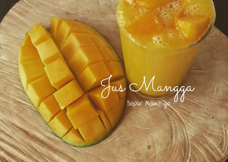 Langkah Mudah untuk Menyiapkan Juice Mangga extra topping Anti Gagal