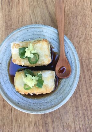 A picture of Vegan Agedashi Tofu 🌱.