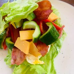 A picture of Lettuce Sandwich.