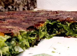 Una foto de Tortilla de espinaca cruda 👩🏻‍🍳