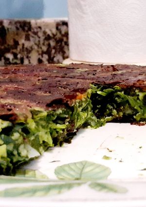 Una foto de Tortilla de espinaca cruda 👩🏻🍳