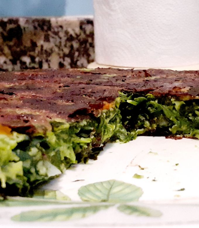 Una foto de Tortilla de espinaca cruda 👩🏻‍🍳