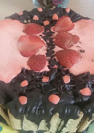 عکسی از دستور کیک یخچالی