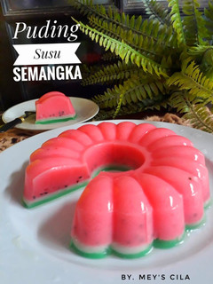 Foto resep Puding Susu Semangka