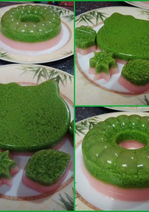 Foto resep Puding Lumut Lapis Nutrijel Yoghurt