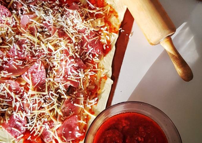 Le moyen le plus simple de Cuire Appétissante #Pizza jambon fromage
