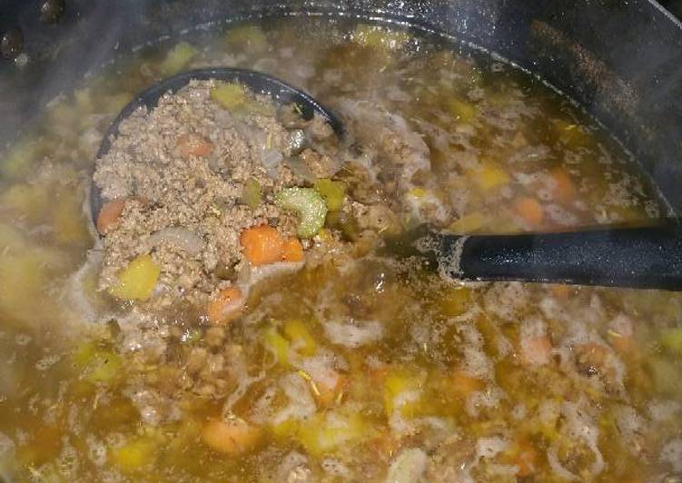 Steps to Prepare Any-night-of-the-week Hamburger Soup