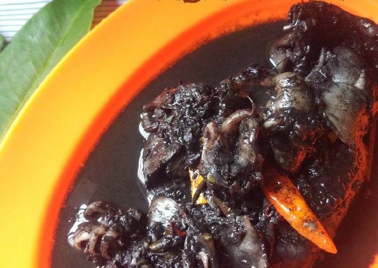 Resep Cumi masak hitam yang Enak