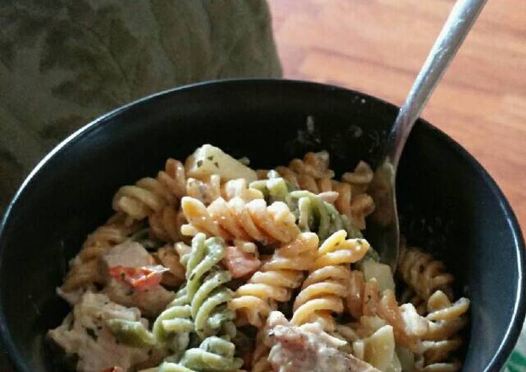 Pink Lady Chicken Pasta Salad