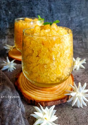 A picture of Muskmelon Granita.