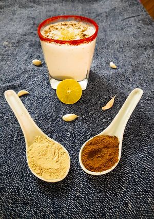 A picture of Masala lassi.