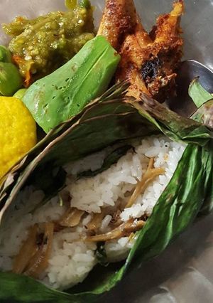 Foto resep Nasi bakar teri
