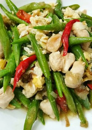Foto resep Tumis Buncis Ayam Telur
