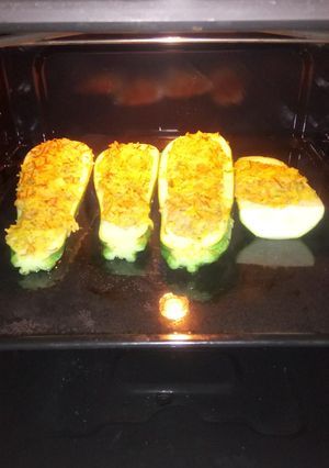 Una foto de Zapallitos rellenos (vegano)