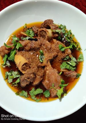 A picture of Mutton Korma..