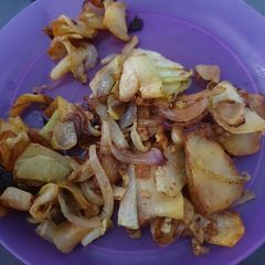 Chayote and Potato stir fry salad A picture of Chayote and Potato stir fry salad.