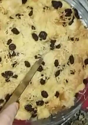 Foto resep Puding Roti Keju Kismis