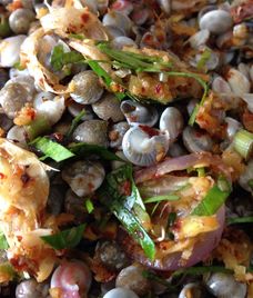 ốc gạo xào sả ớt