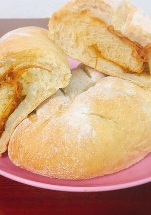 Hình của món Bánh mì mochi nhân chà bông Đài Loan.