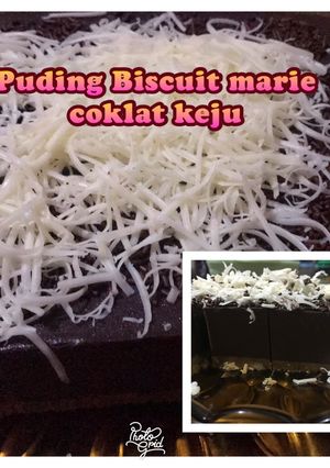 Foto resep Puding Biscuit Marie coklat keju