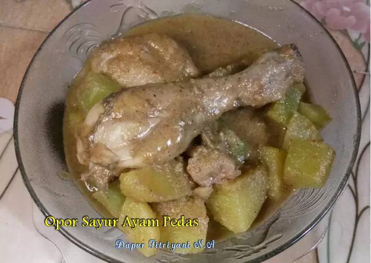 Resep 🐓🍗 Sayur Opor Ayam Pedas ala Dapur Fitri 🍗🐓 Yang Menggugah Selera