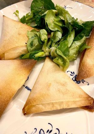 Une photo de Samoussas flambés