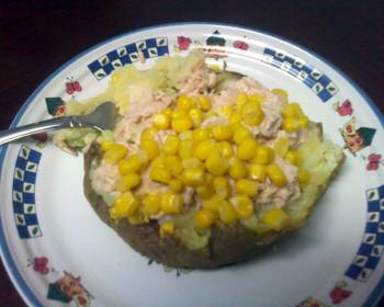 New Recipe Loaded Baked Potato With Tuna And Sweet Corn Delicious