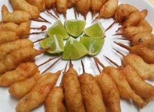 Una foto de Témpura de camarones