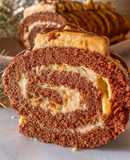 Brazo de turrón y chocolate