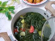 Gambar sayur bening daun ubi