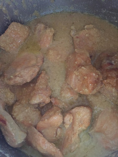 Una foto de Carne en salsa de almendras