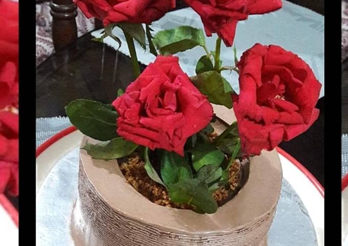 Easiest Way to Make Speedy Flower pot cake