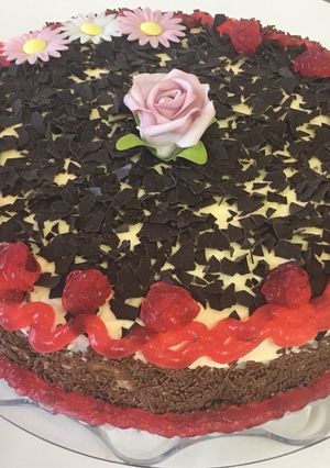 صورة لوصفة كيكة عيد ميلاد بنتي