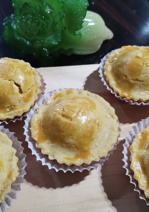 Foto resep Chicken cheese pie with mushrooms