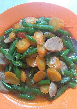 Foto resep Tumis buncis, baso dan wortel