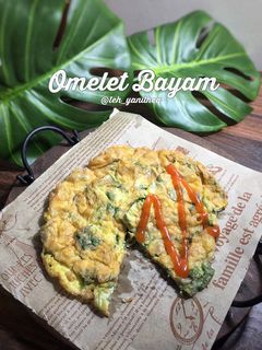 Foto resep Omelet Bayam AKA Telur Dadar Bayam