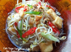 Foto resep 03. Cah Toge Tahu Ikan Asin