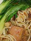 Spaghetti dan Itik Salai Masak Lemak Cili Api