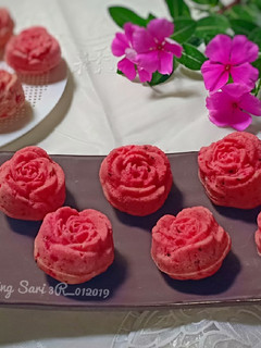 Foto resep Bolu kukus buah naga lembut, no mixer