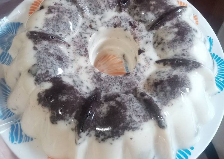 Puding Susu Oreo