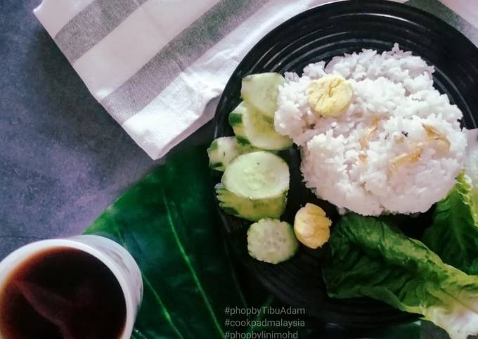 Easiest Way to Prepare Delicious Nasi lemak simple dan cepat