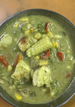 A picture of Veg Green Thai Curry.