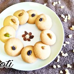 A picture of Besan Cookies.